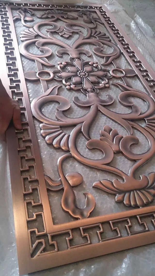铜门窗加工样品