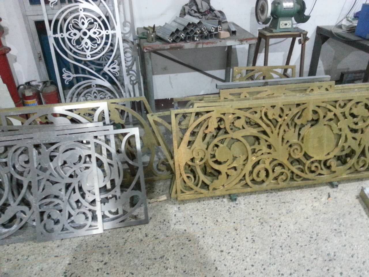 金属雕刻机样品